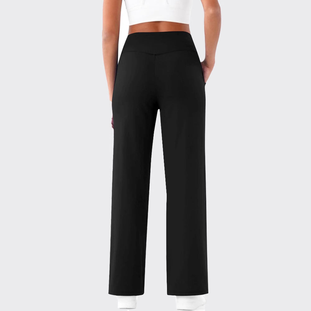 Damen Sportliche High-Waist-Hosen Sovae