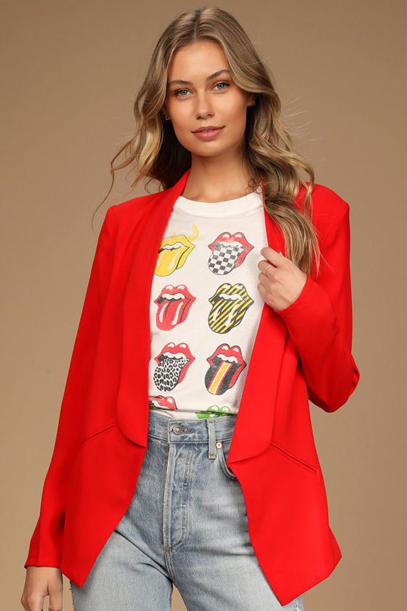 Damen moderner Blazer mit asymmetrischem Schnitt Sovae