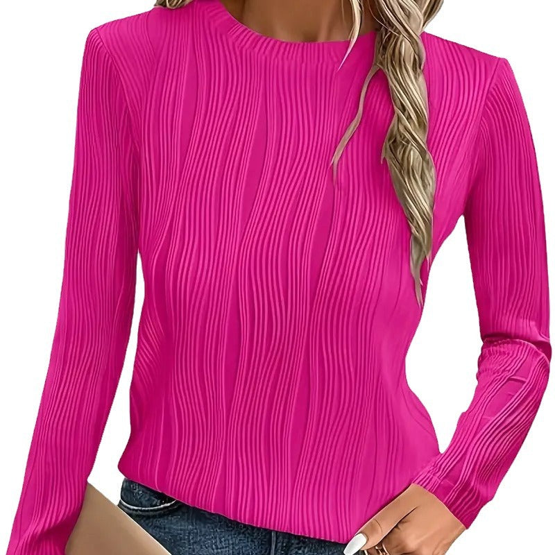 Damen Feinstrickpullover mit Rippstruktur Sovae