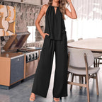 Damen Jumpsuit mit weitem Bein und schmalem Oberteil Sovae
