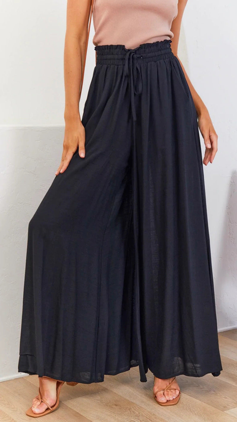 Damen Sommerliche Weit geschnittene Hose Sovae