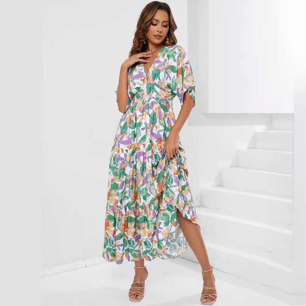 Damen Maxikleid Sovae