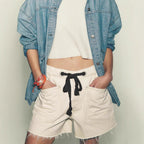 Damen lässige Relaxed-Fit Shorts mit praktischen Taschen Sovae