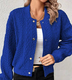 Damen modische Strickjacke mit Knopfleiste Sovae