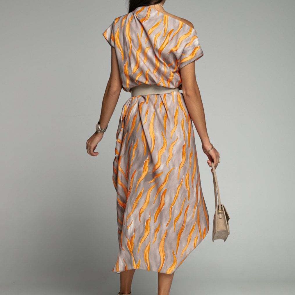 Damen Fließendes Maxikleid mit eleganten Tragevarianten Sovae