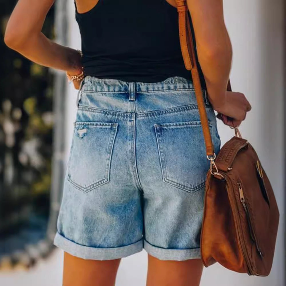 Damen Denim-Shorts Sovae