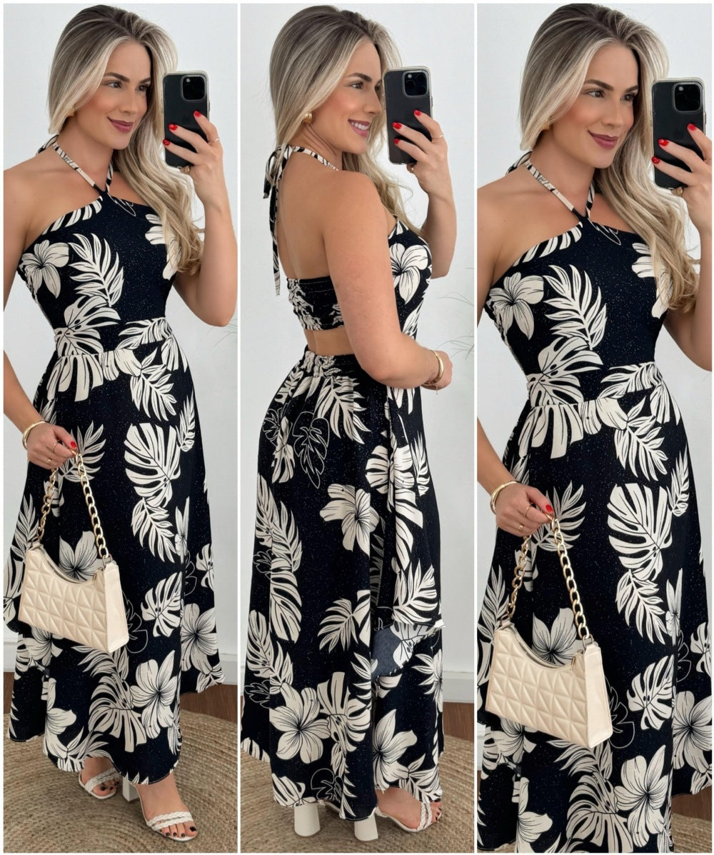 Damen Maxikleid Sovae