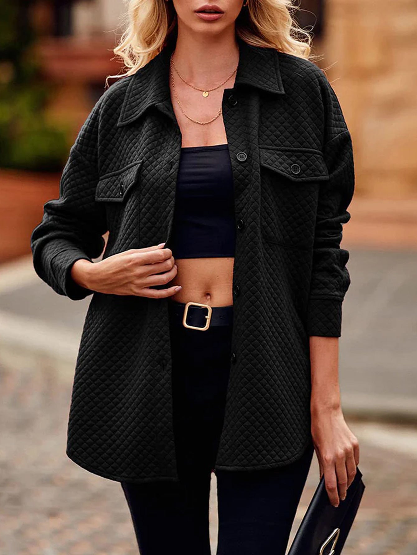 Damen lässige Steppjacke Sovae