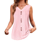 Damen Sommerliche V-Ausschnitt Bluse Sovae