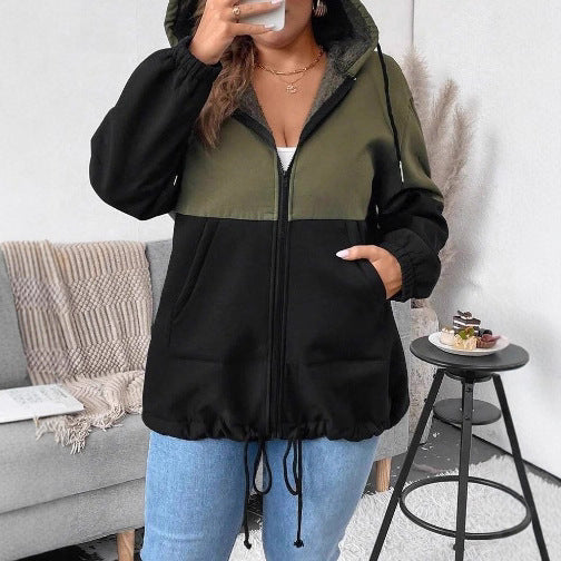 Damen Kapuzenjacke mit punktuellem Fleece-Futter und verstellbarem Bund Sovae