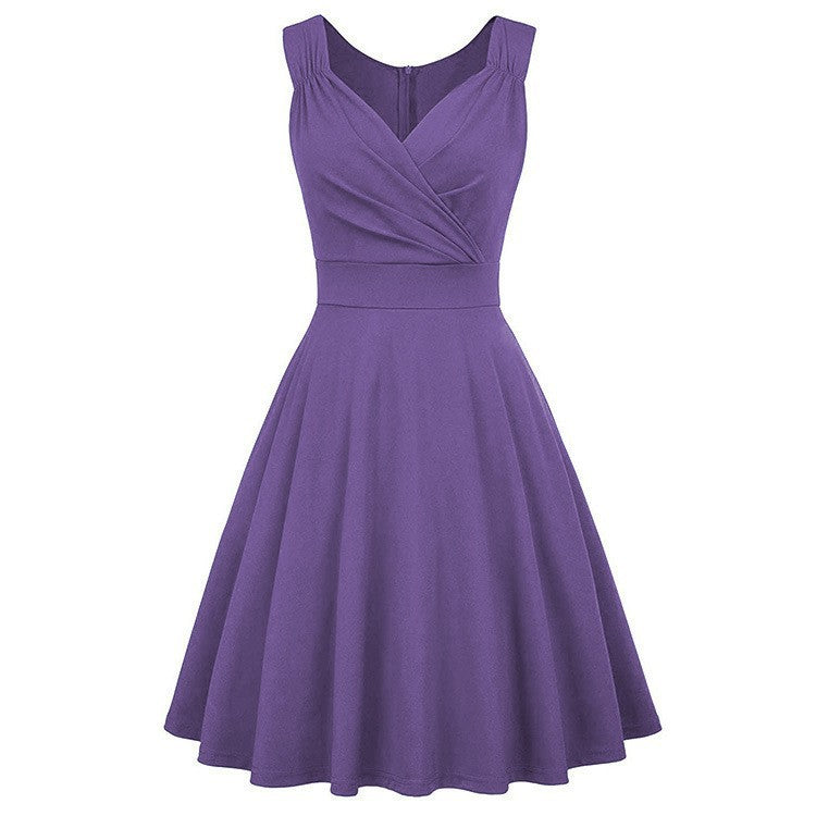 Damen Midikleid mit taillierter Passform und eleganten Falten Sovae