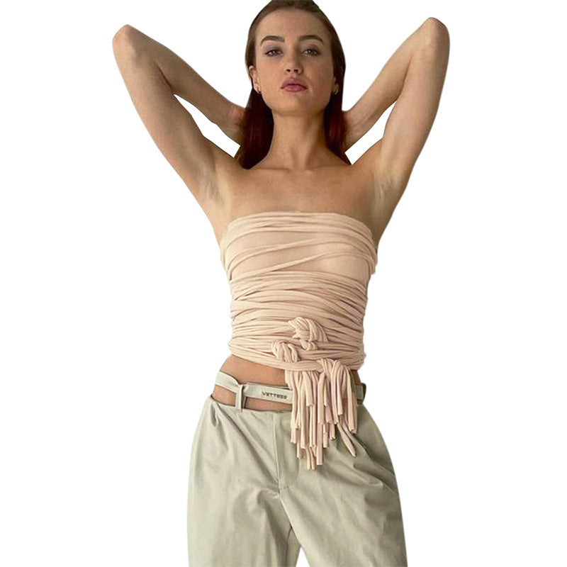 Damen Wickelkleid mit raffiniertem Banddesign Sovae