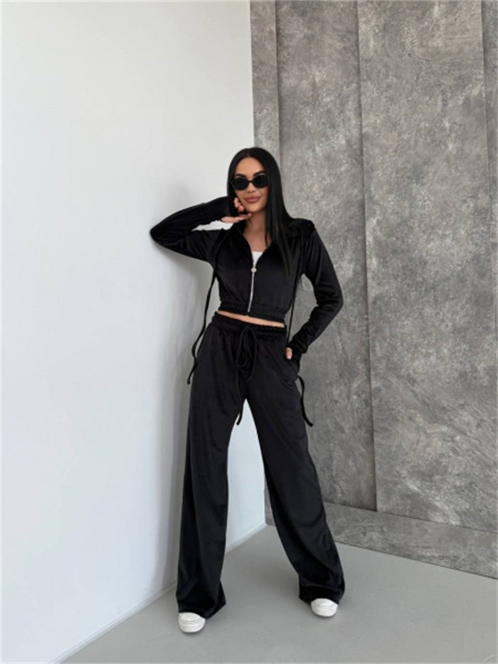 Damen entspannter Fleece-Loungewear-Anzug Sovae