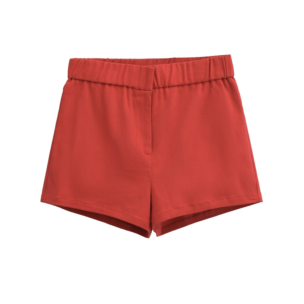 Damen bequeme Hochbund-Shorts Sovae