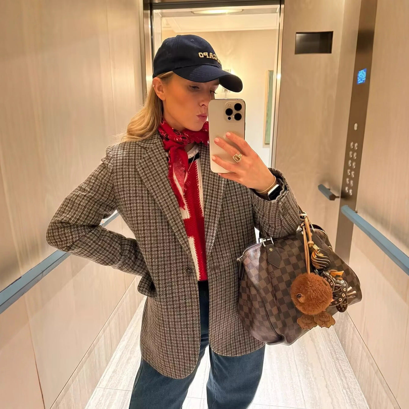 Damen Blazer im zeitlosen Karomuster Sovae