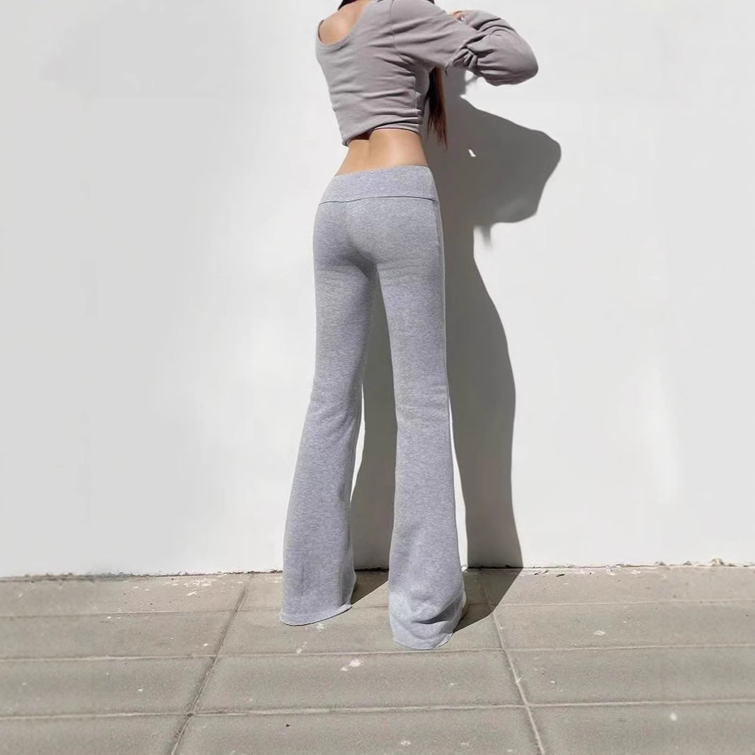 Damen Komfortable Bootcut Sweatpants Sovae