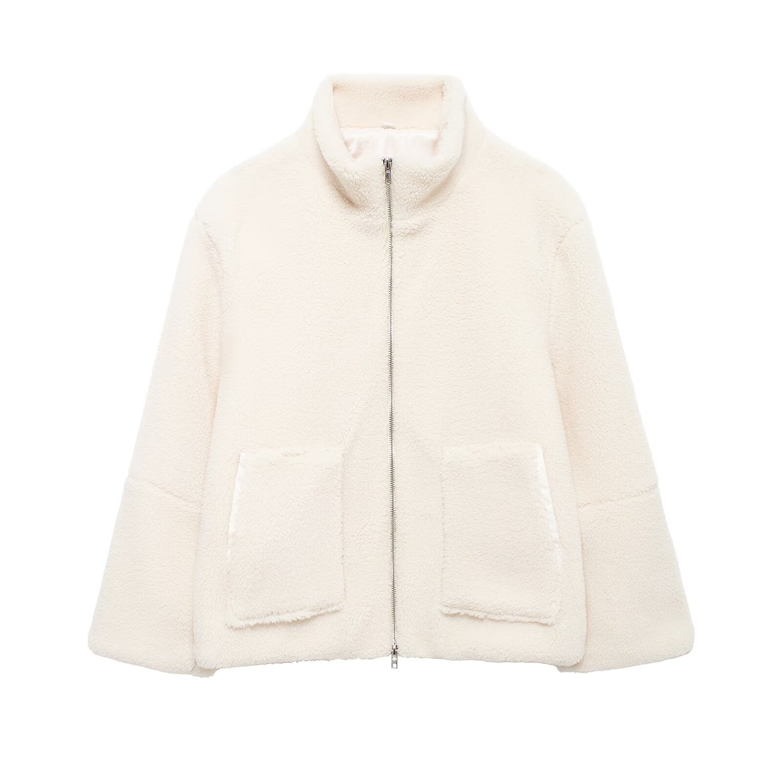 Damen Fleecejacke mit hohem Kragen und praktischen Taschen Sovae