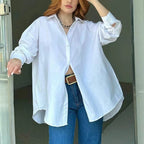 Damen lässige Hemdbluse Sovae