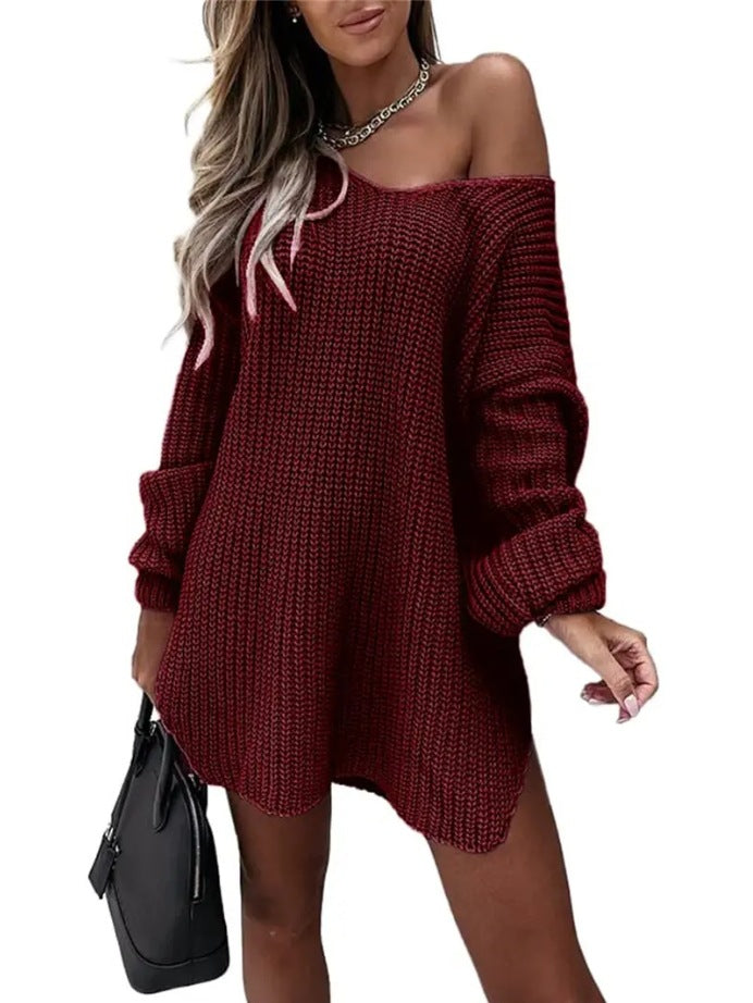 Damen Oversize Strickpullover Sovae