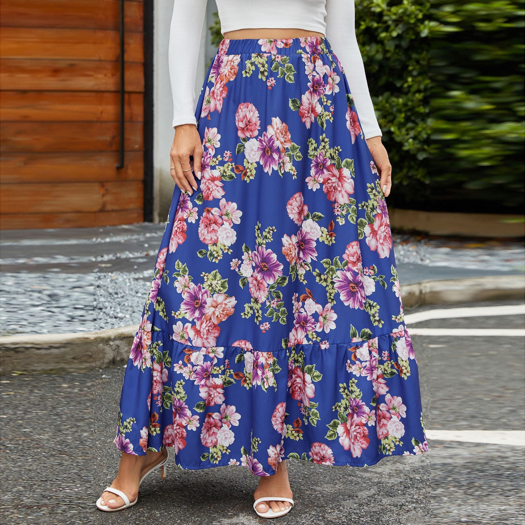 Damen Maxirock mit voluminösem Schnitt Sovae