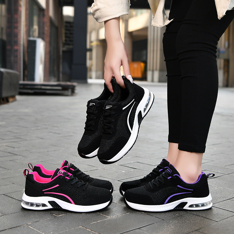 Damen Lauf-Sneaker mit atmungsaktivem Mesh-Obermaterial und dämpfender Sohle Sovae