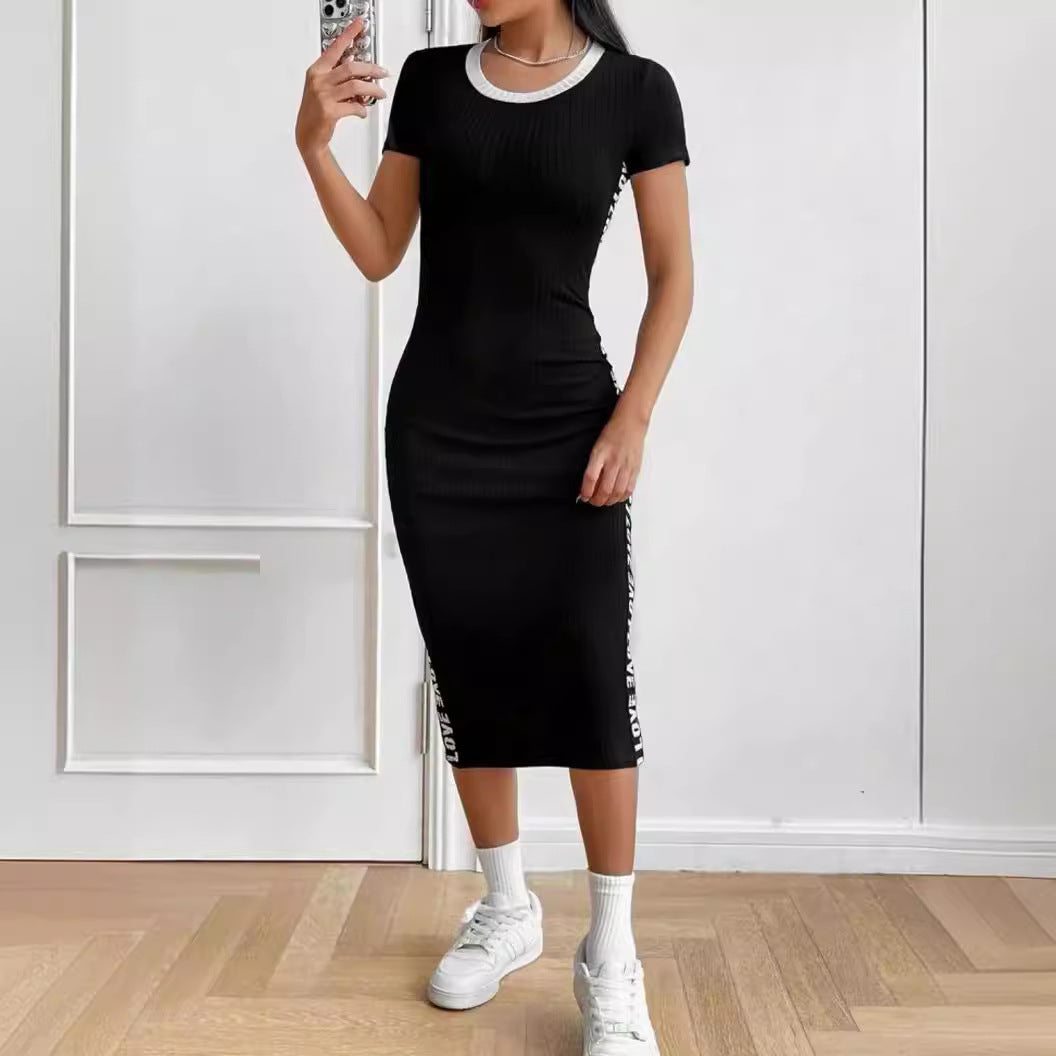 Damen Körperbetontes Midi-Kleid Sovae