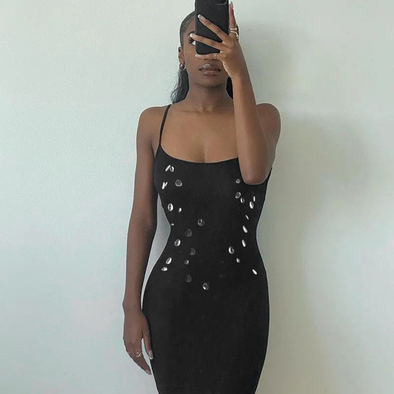 Damen Glamouröses Abendkleid mit funkelnden Applikationen Sovae