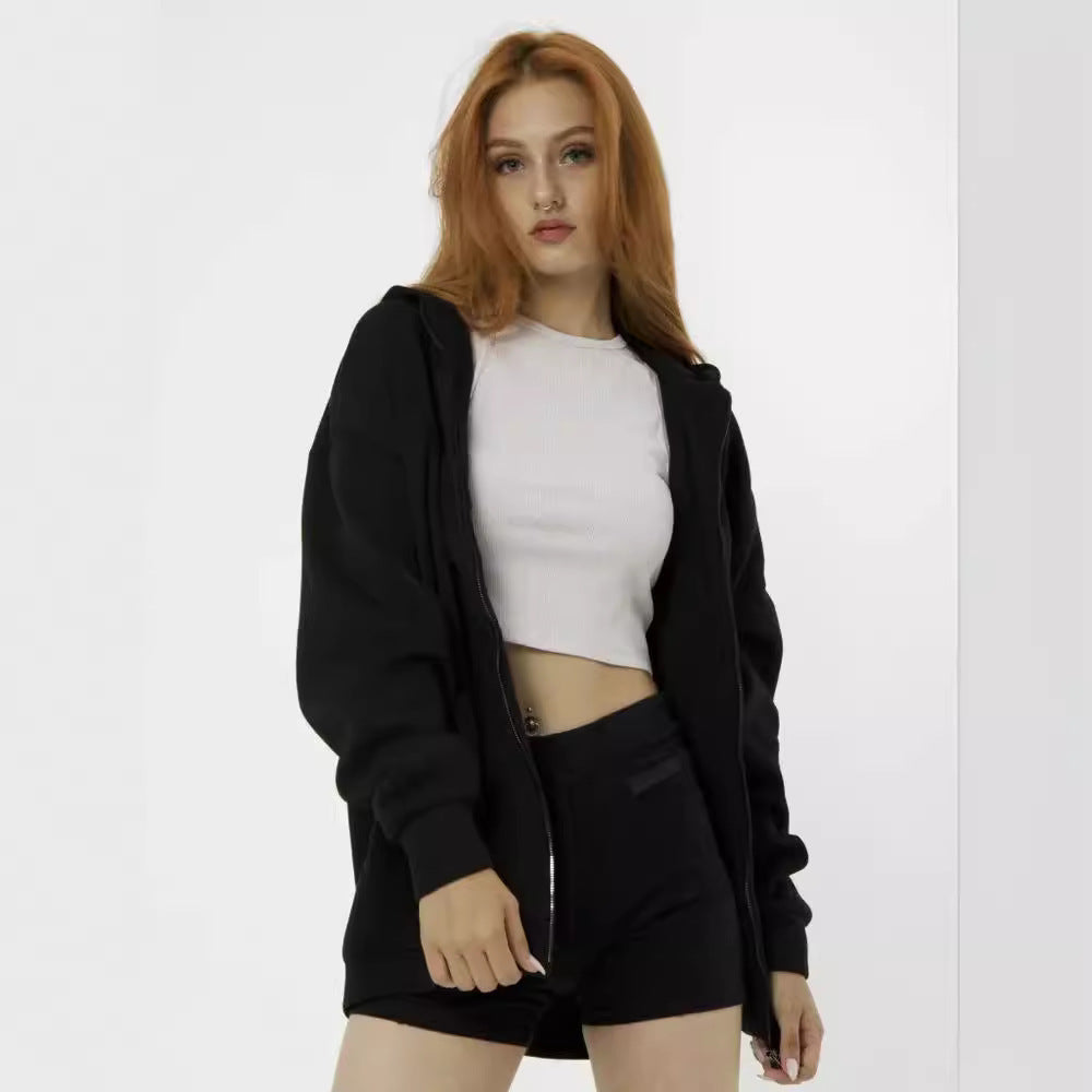 Damen oversized Kapuzenpullover mit weichem Innenfutter Sovae