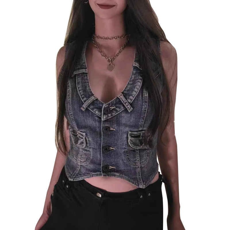 Damen Jeanswesten Sovae