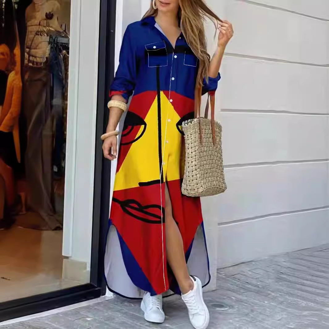 Damen Maxikleid Sovae