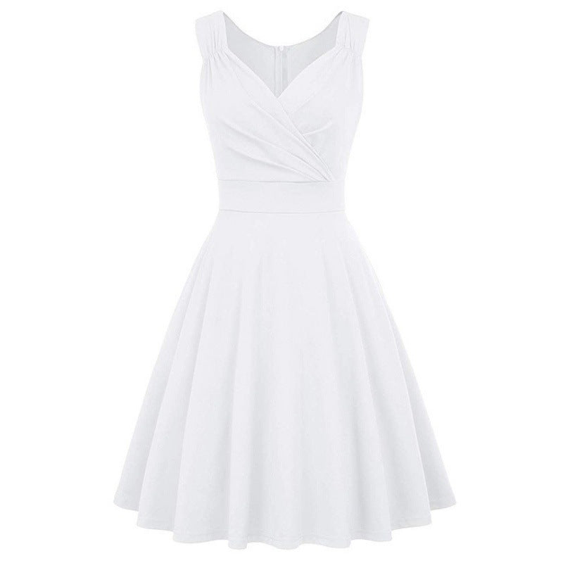 Damen Midikleid mit taillierter Passform und eleganten Falten Sovae