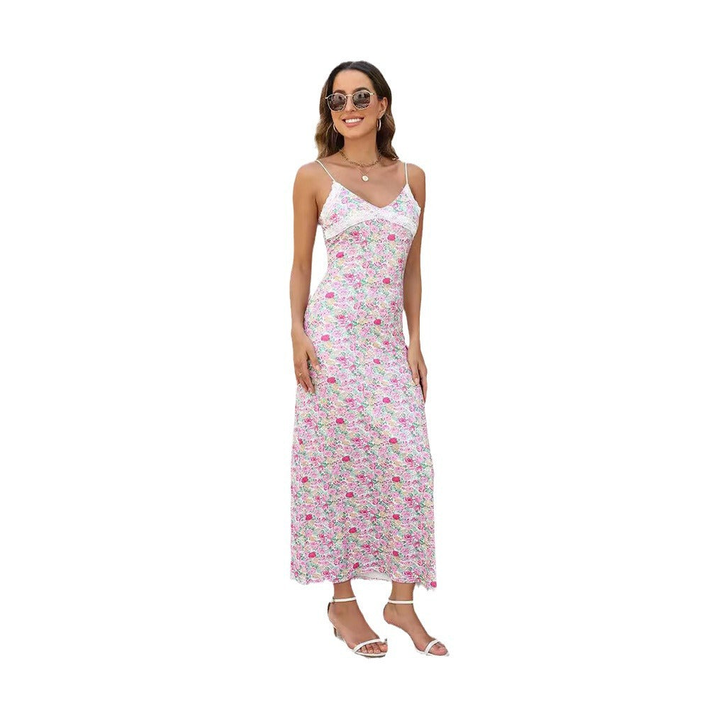 Damen Blütentraum Maxikleid Sovae