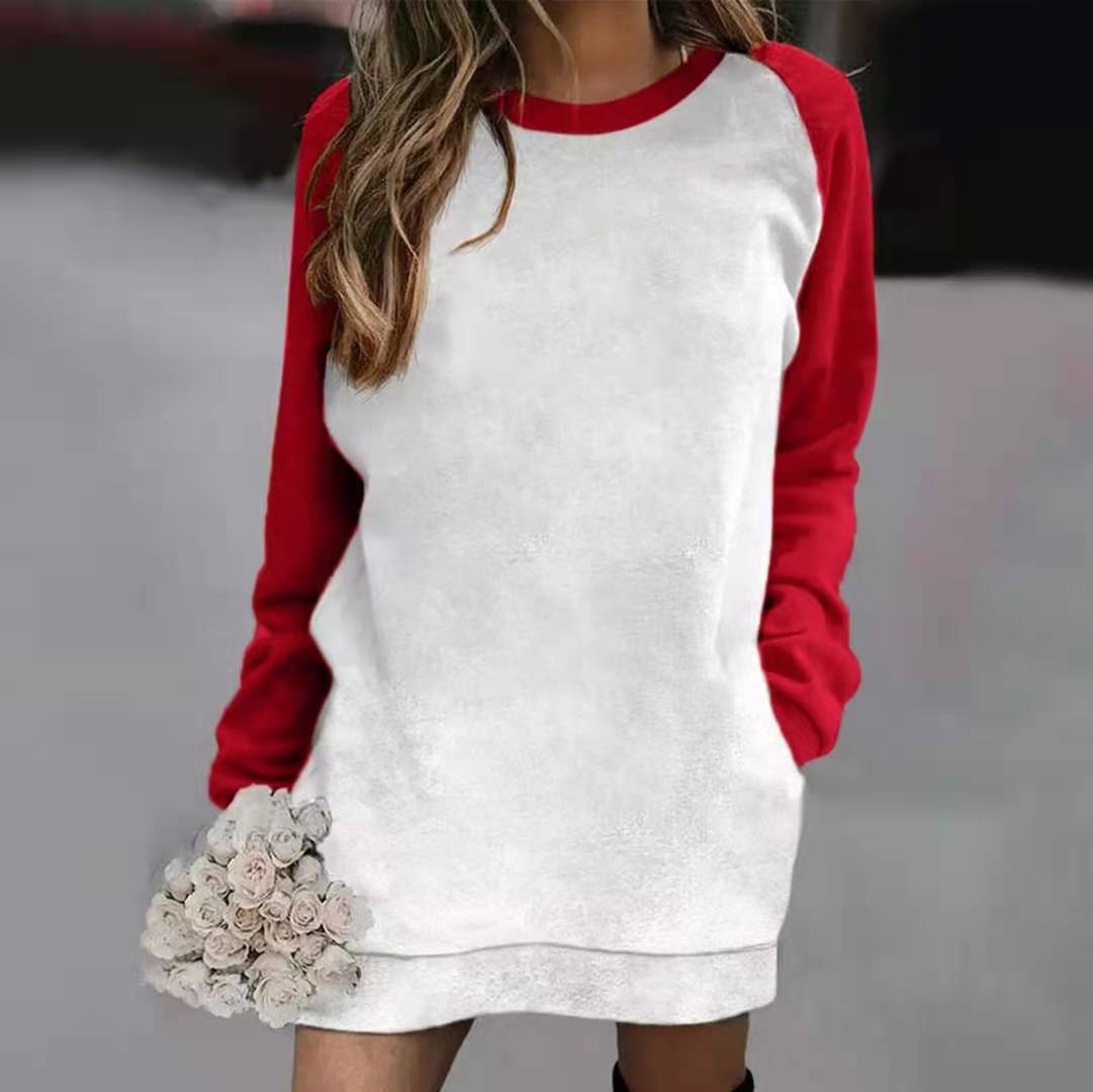 Damen Raglan-Sweatshirt mit langem Ärmel und lässigem Schnitt Sovae