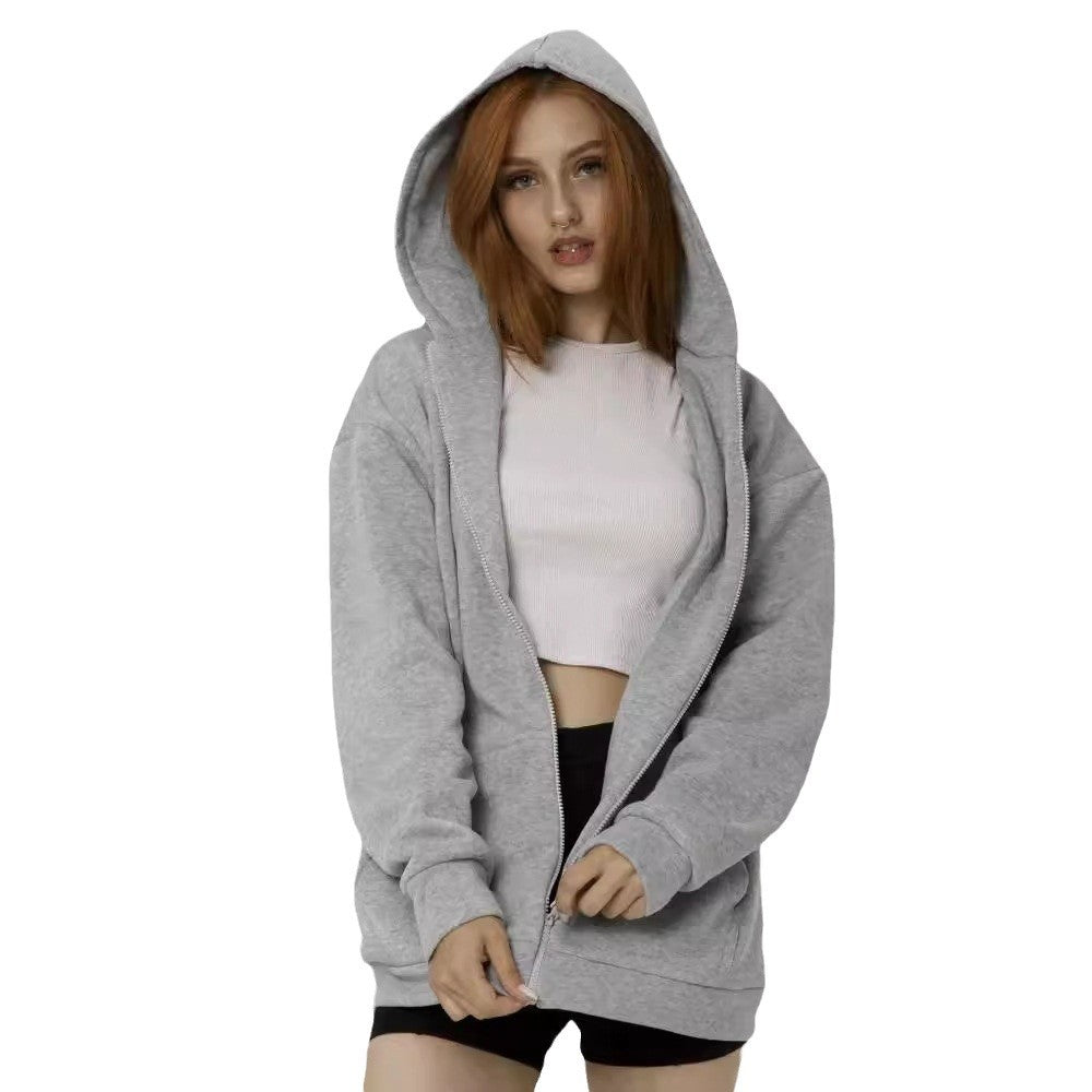 Damen oversized Kapuzenpullover mit weichem Innenfutter Sovae