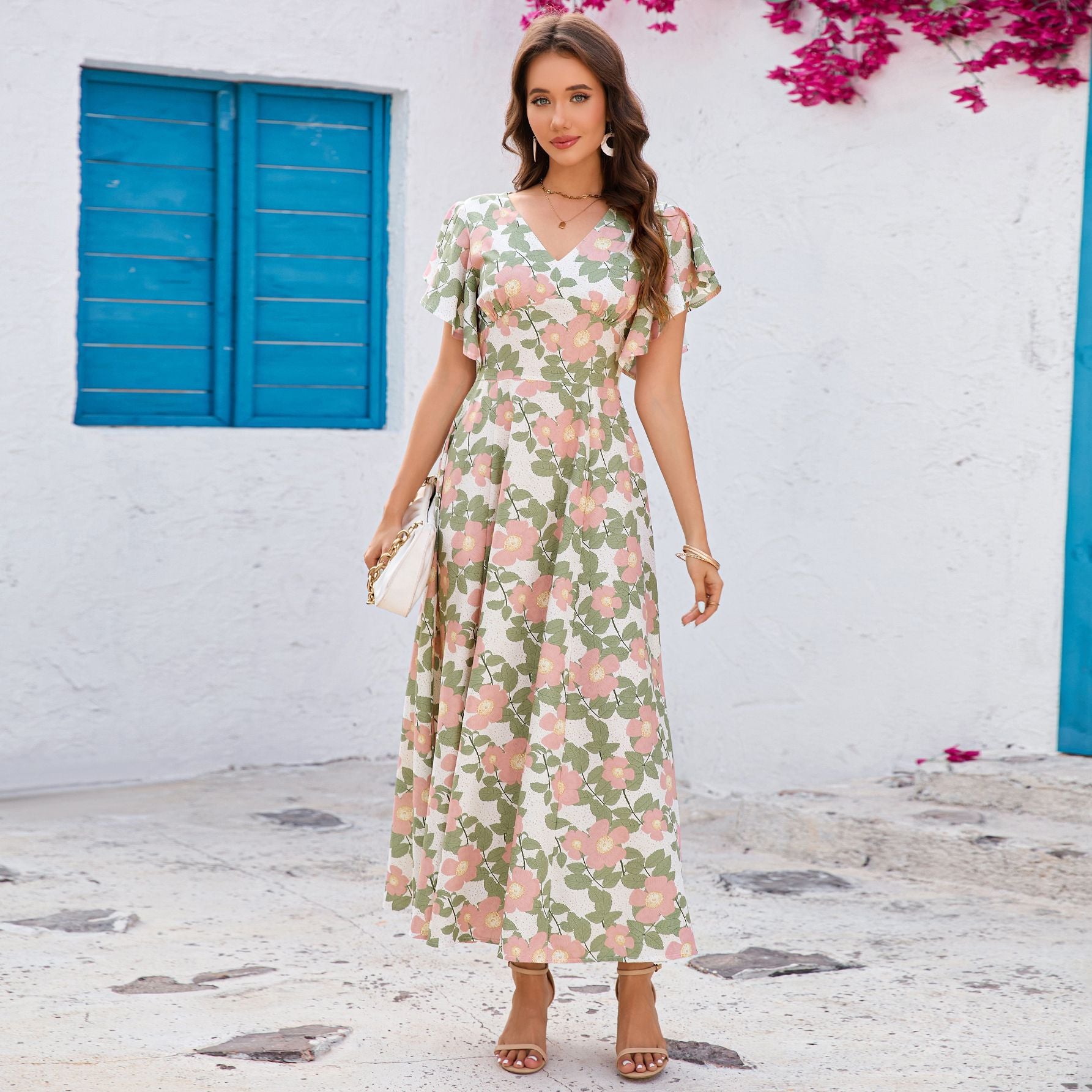 Damen Maxikleid Sovae