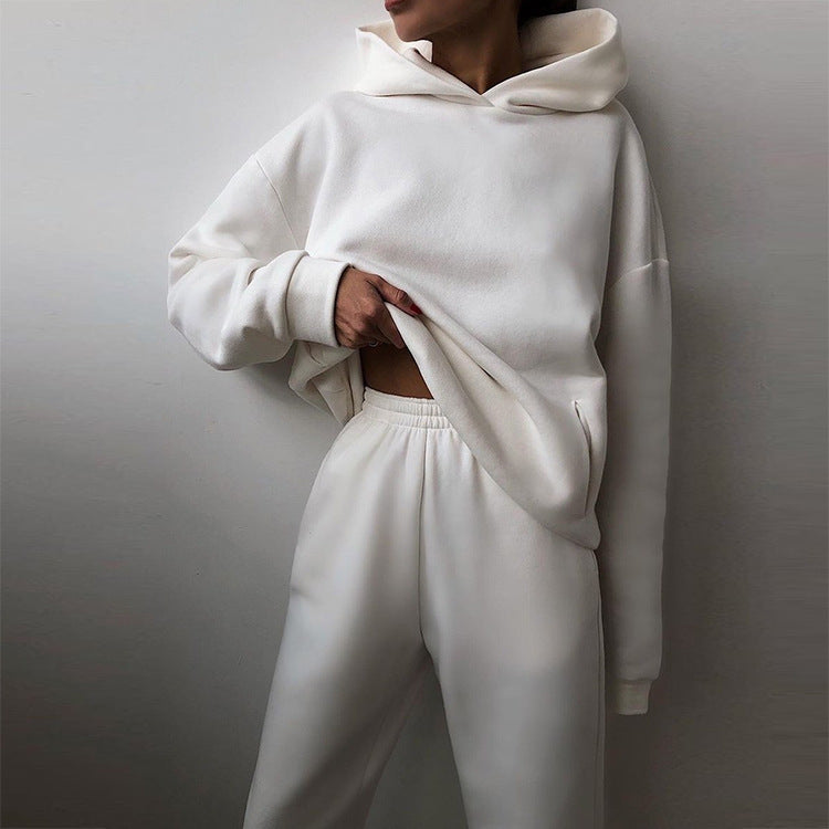 Damen gemütliches Hoodie- und Jogginghose-Set Sovae