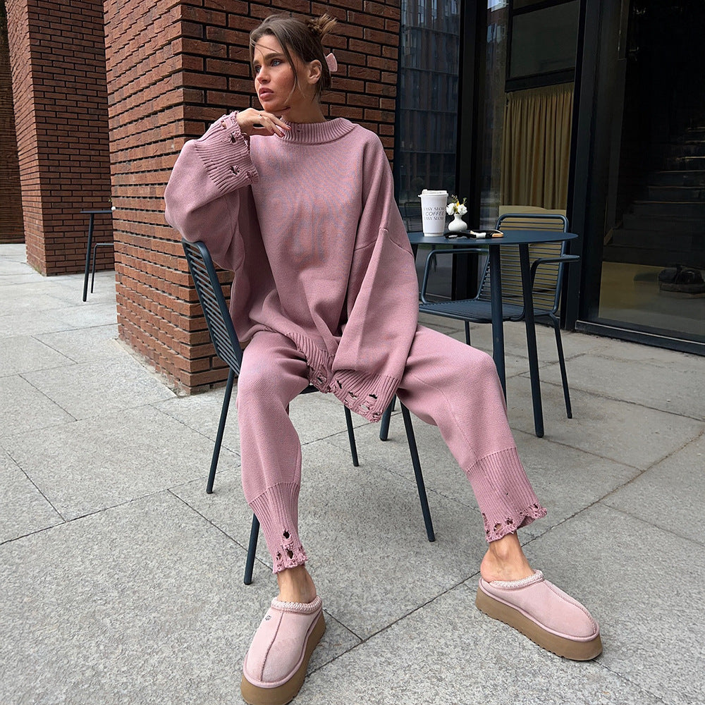 Damen Weites Strickensemble mit raffinierten Details Sovae