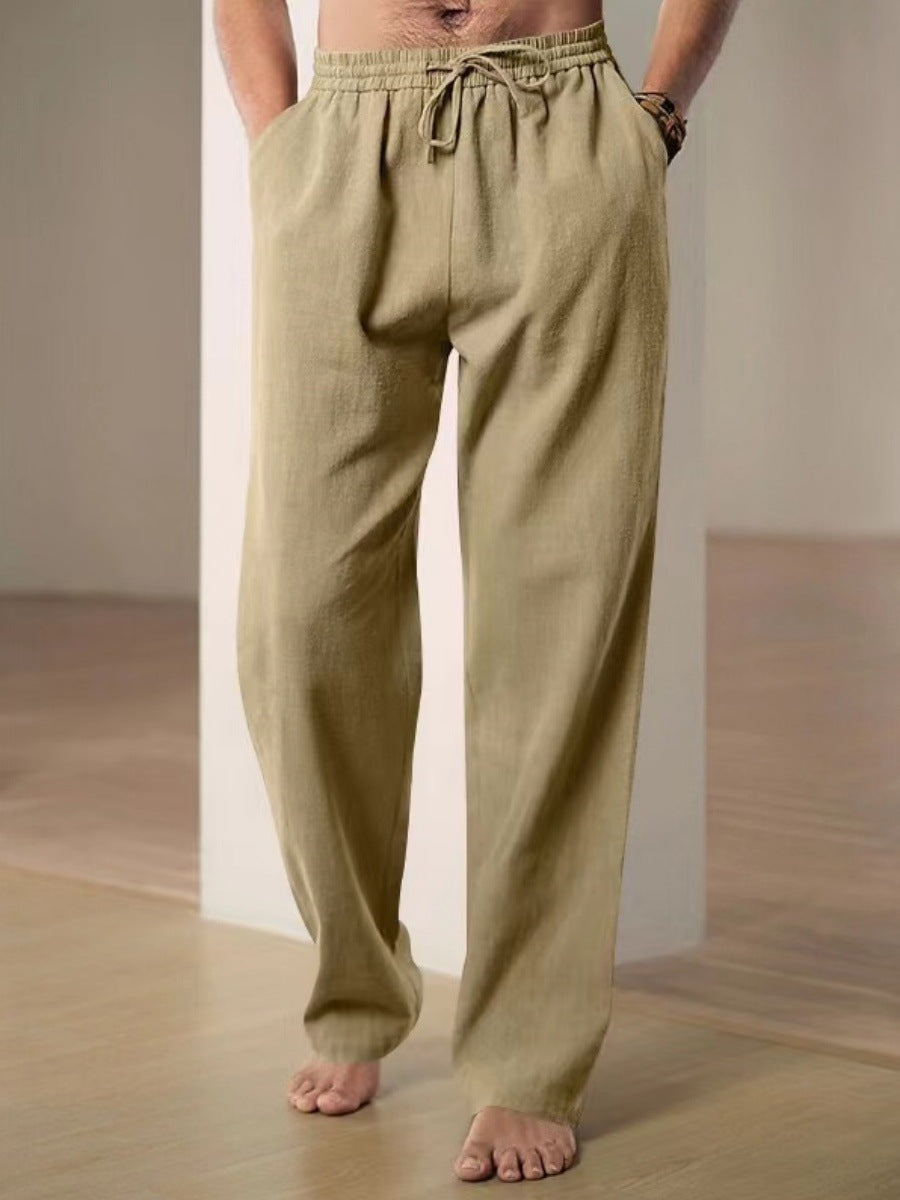 Herren Luftige und bequeme Leinenhose Sovae