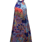 Damen Halter-Ausschnitt Sommerkleid Sovae