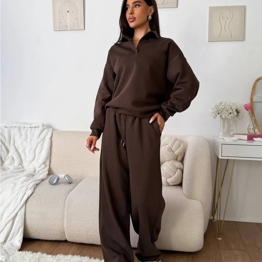 Damen Sportlicher Pullover mit weiten Hosen Sovae