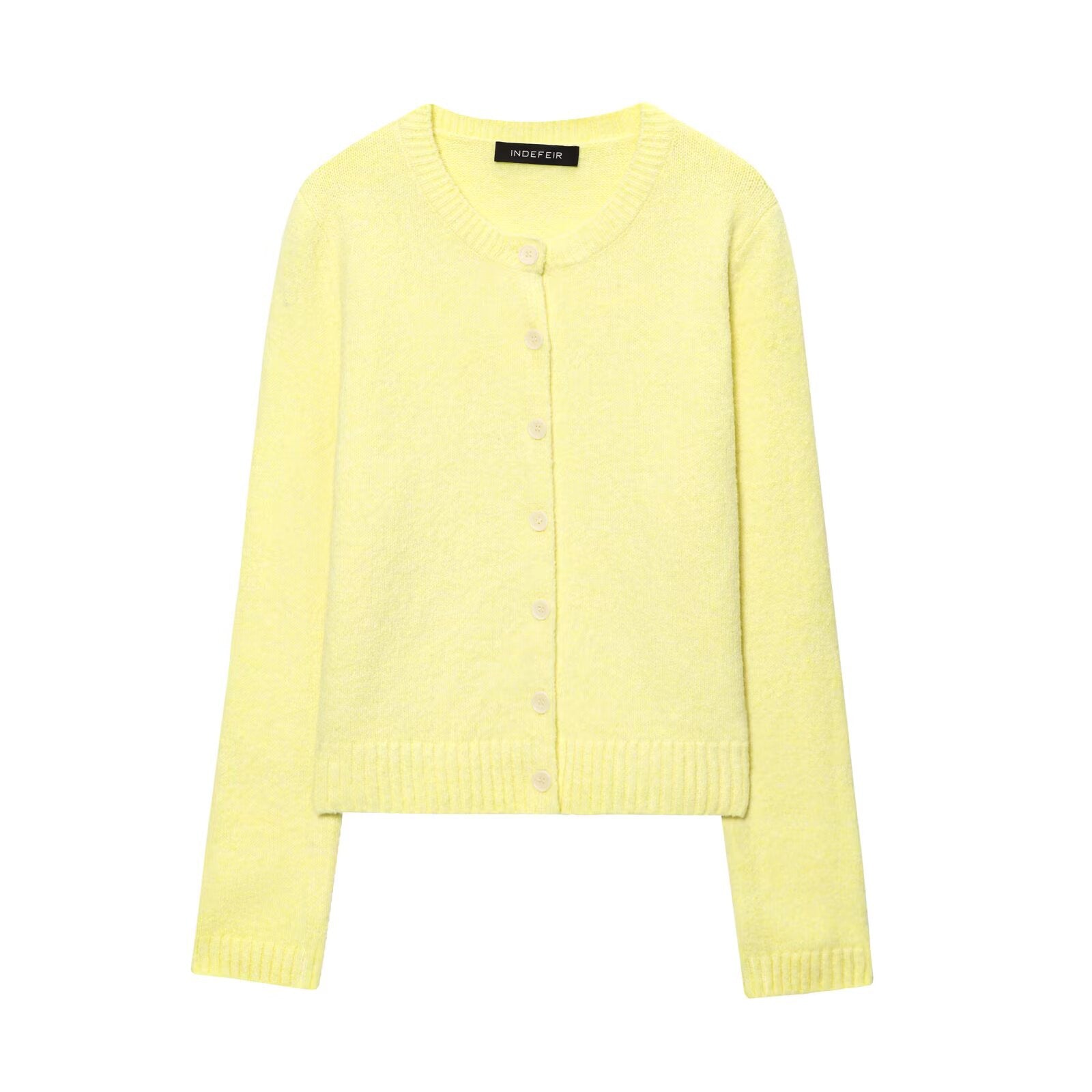 Damen weicher und bequemer Strickcardigan mit Knopfleiste und modernen Details Sovae