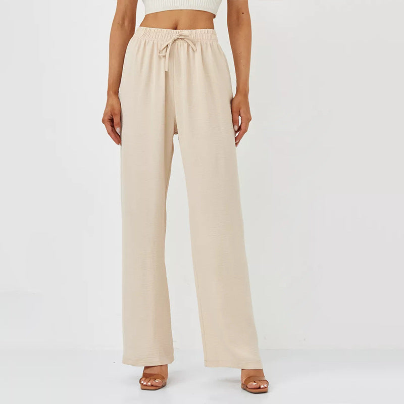 Damen Weite Relaxed-Fit Hose aus leichtem Jersey Sovae