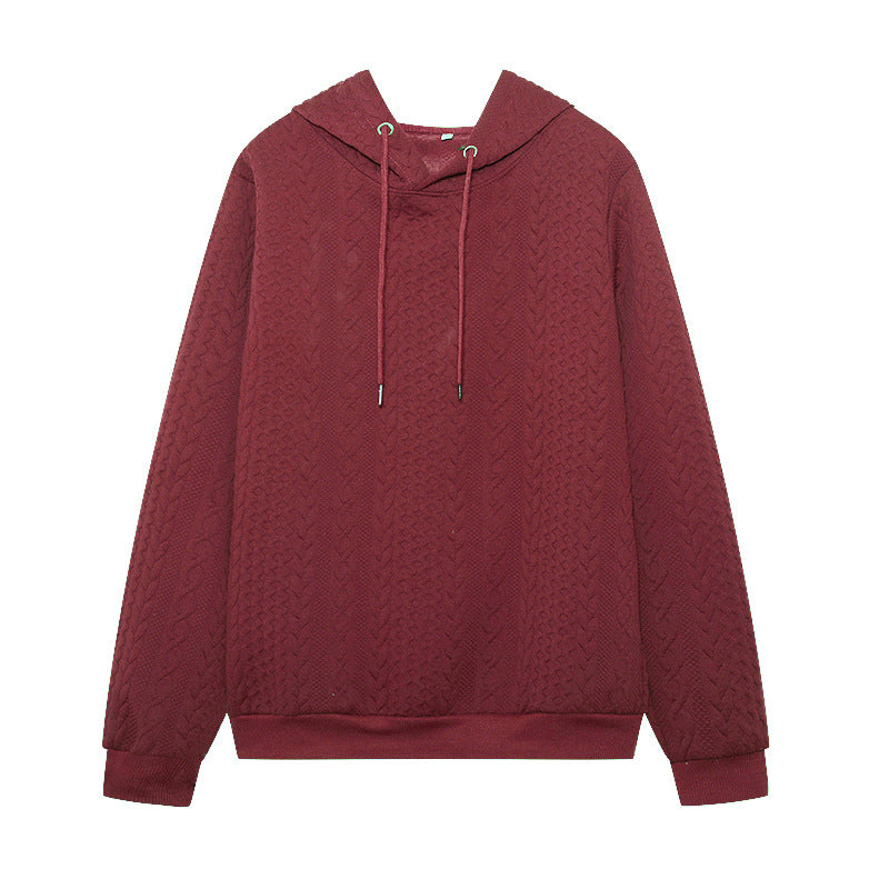 Damen Kuscheliger Strickpullover mit Kapuze Sovae