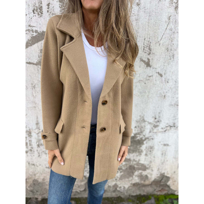 Damen elegante und bequeme Blazerjacke Sovae