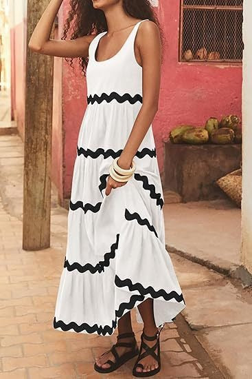 Damen Maxikleid Sovae