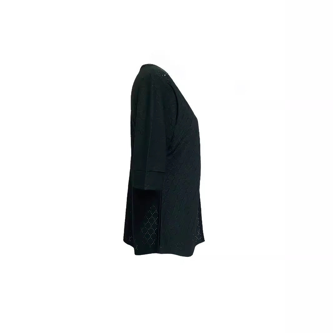 Damen Modische Kurzarm-Cardigan mit offenem Schnitt Sovae
