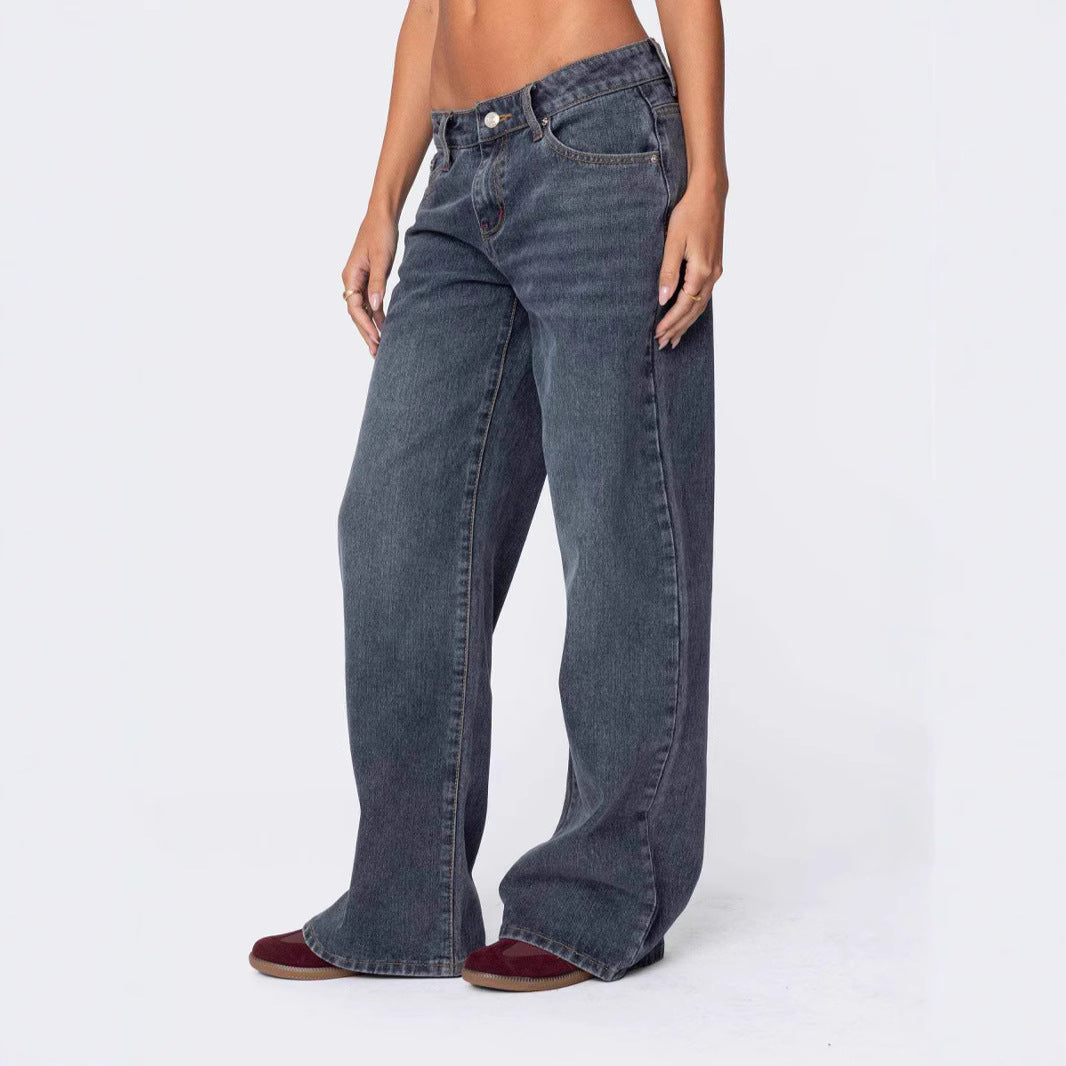 Damen Weit geschnittene Jeans im klassischen Look Sovae
