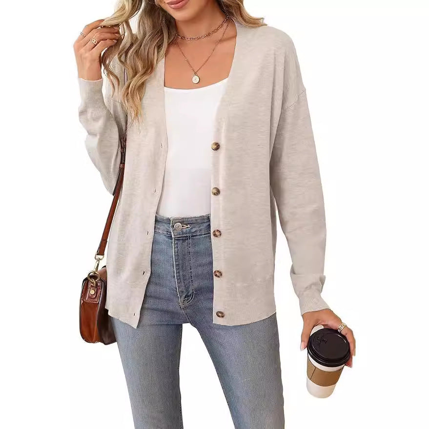 Damen lässige Strickjacke Sovae