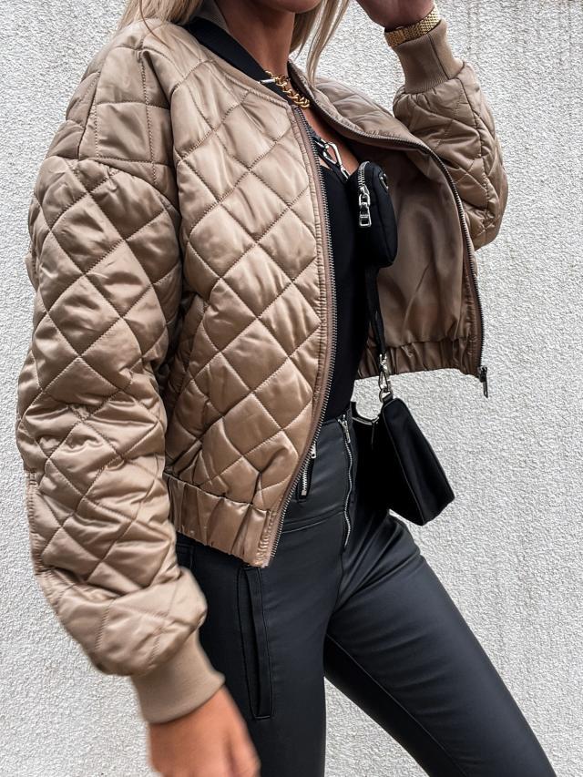 Damen Steppjacke im sportlichen Design mit elastischem Bund Sovae