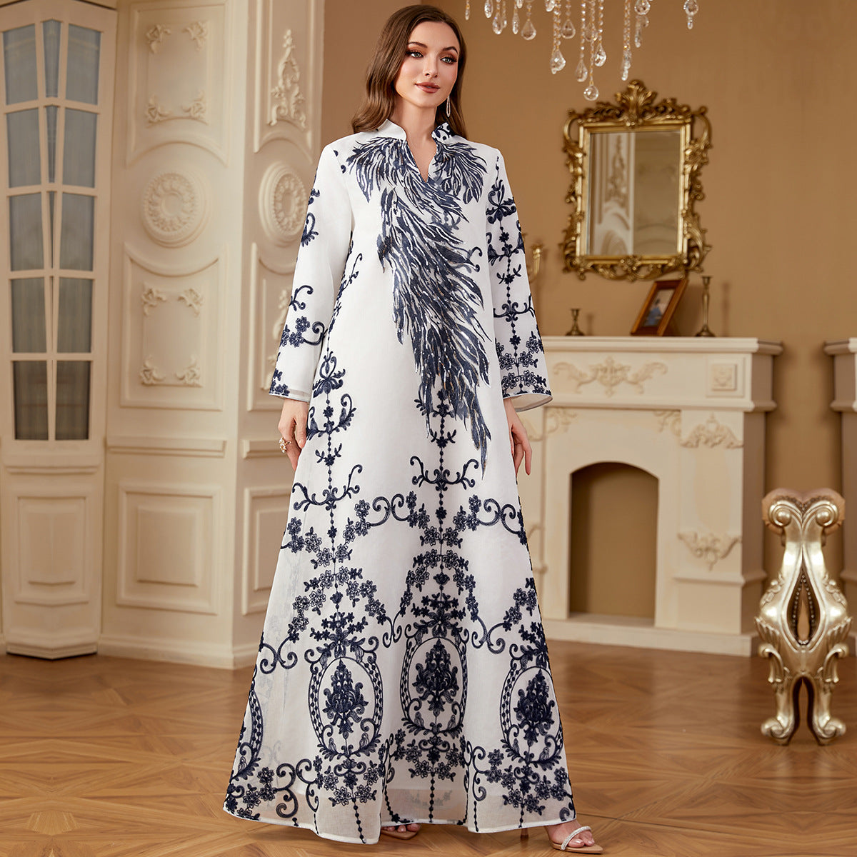Damen Elegantes Maxikleid Sovae